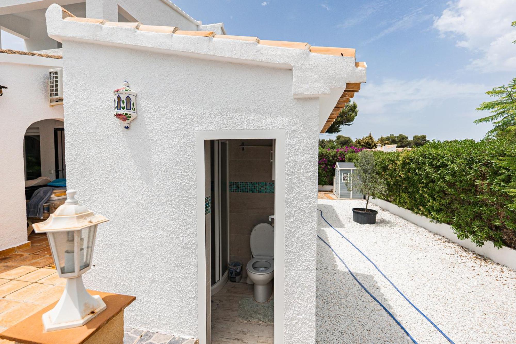 Casa Maria Top Floor Studio Apartment With Swimming Pool Jávea Esterno foto